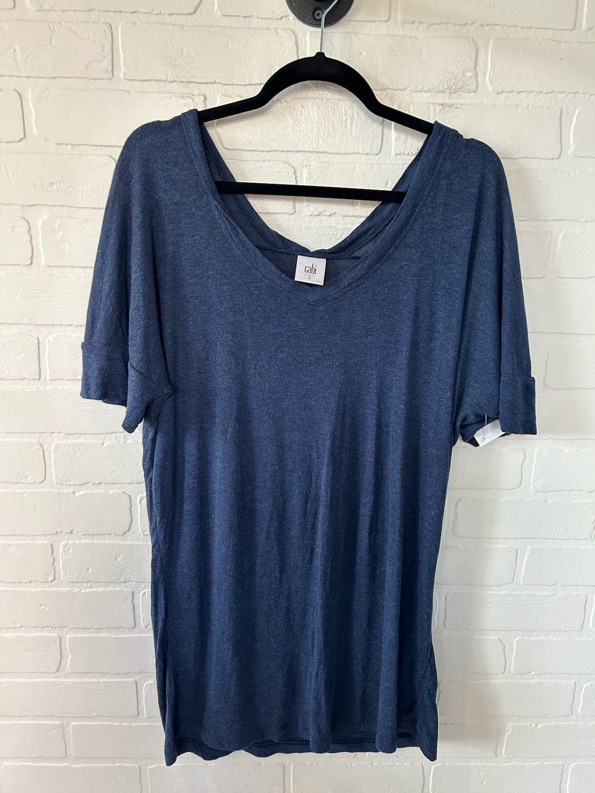 Top Short Sleeve By Cabi In Blue, Size: S