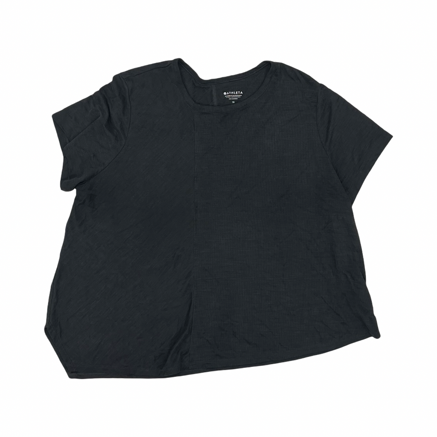 Athletic Top Ss By Athleta In Grey, Size:1X