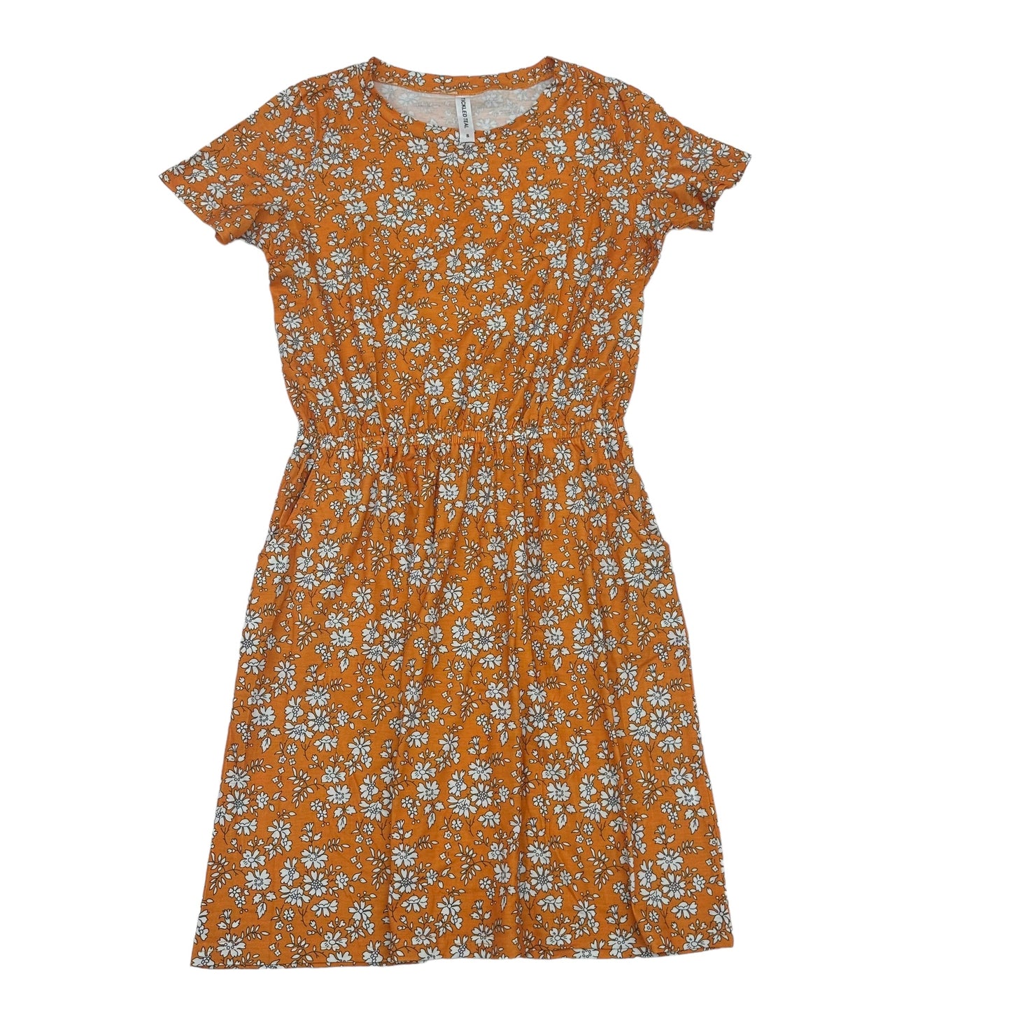 ORANGE DRESS CASUAL SHORT by TICKLED TEAL, SIZE S