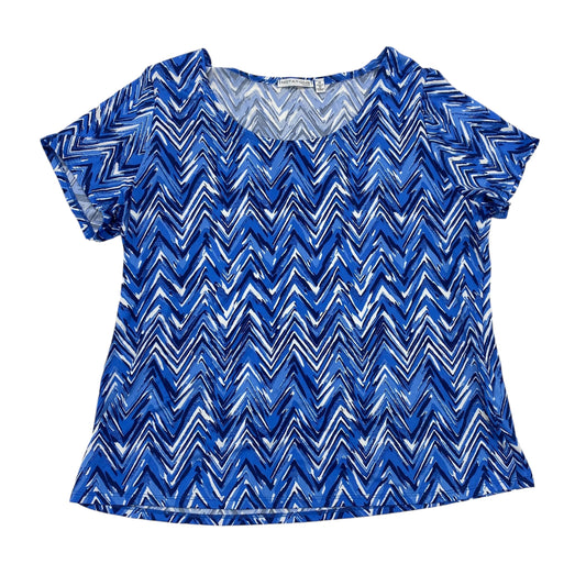 BLUE TOP SS by NOTATIONS Size:1X