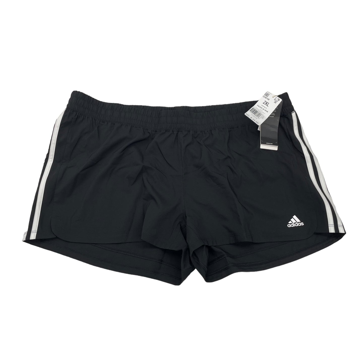 BLACK ATHLETIC SHORTS by ADIDAS Size:2X