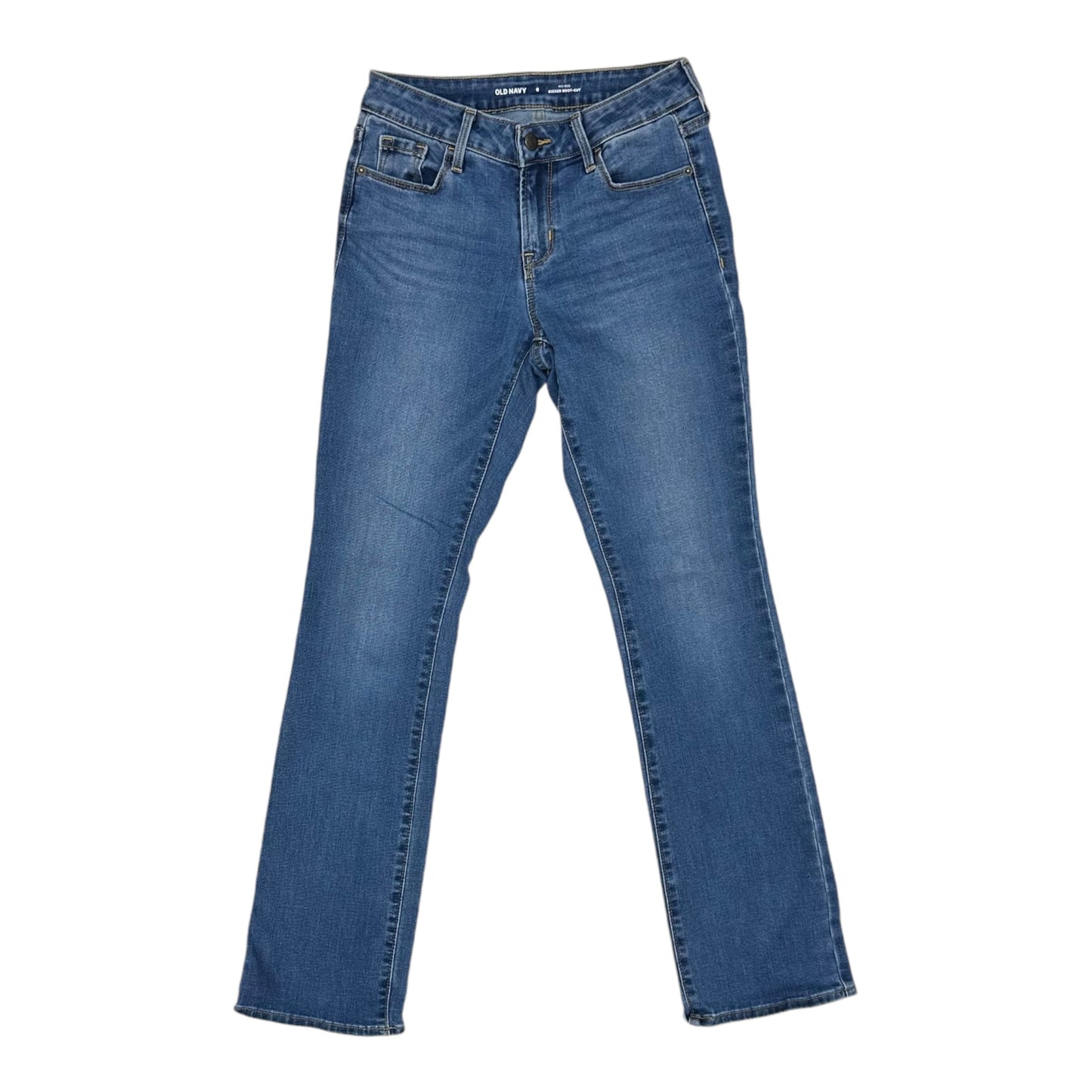 Jeans Straight By Old Navy In Blue Denim, Size:0