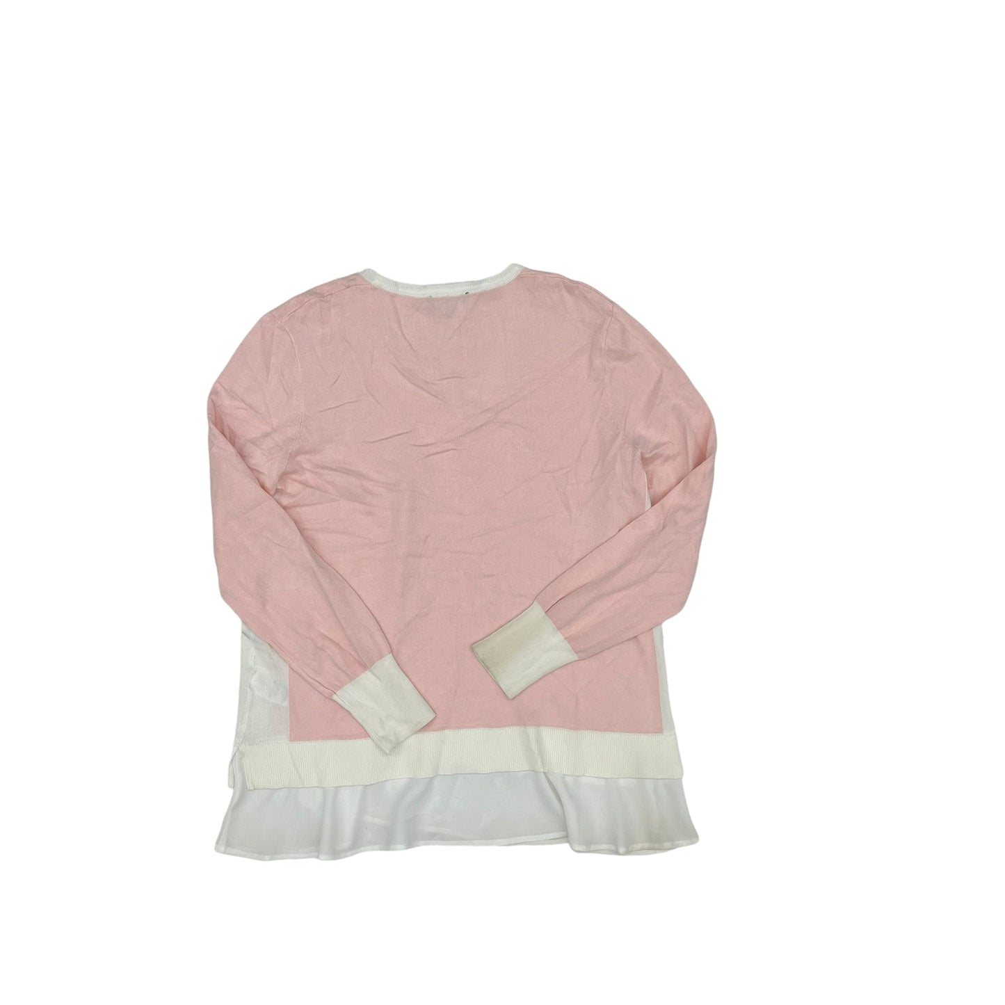 Sweater By Tommy Hilfiger In Pink & White, Size:Xl