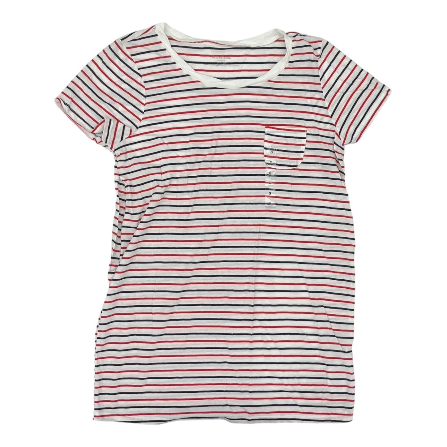 Mat Top Ss By Motherhood In Striped Pattern, Size:S