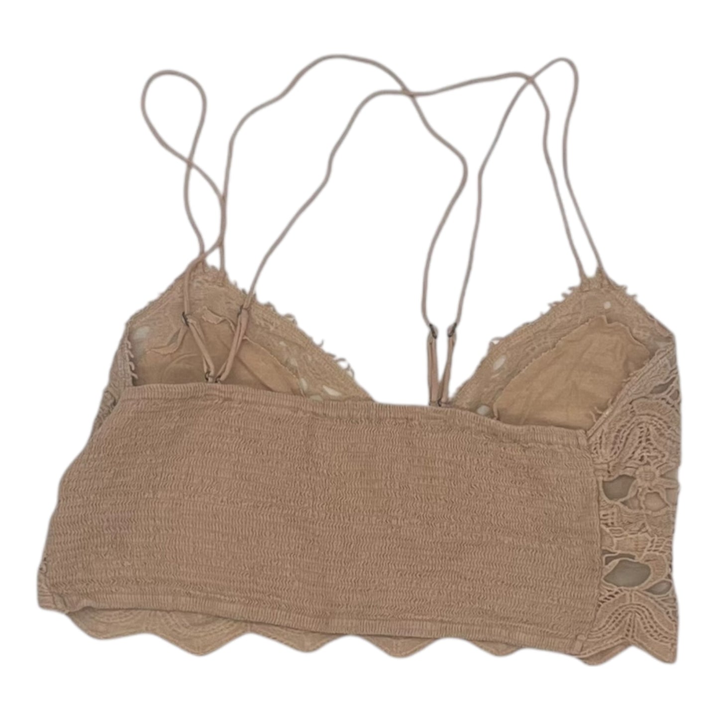 Bralette By Free People In Tan, Size:L