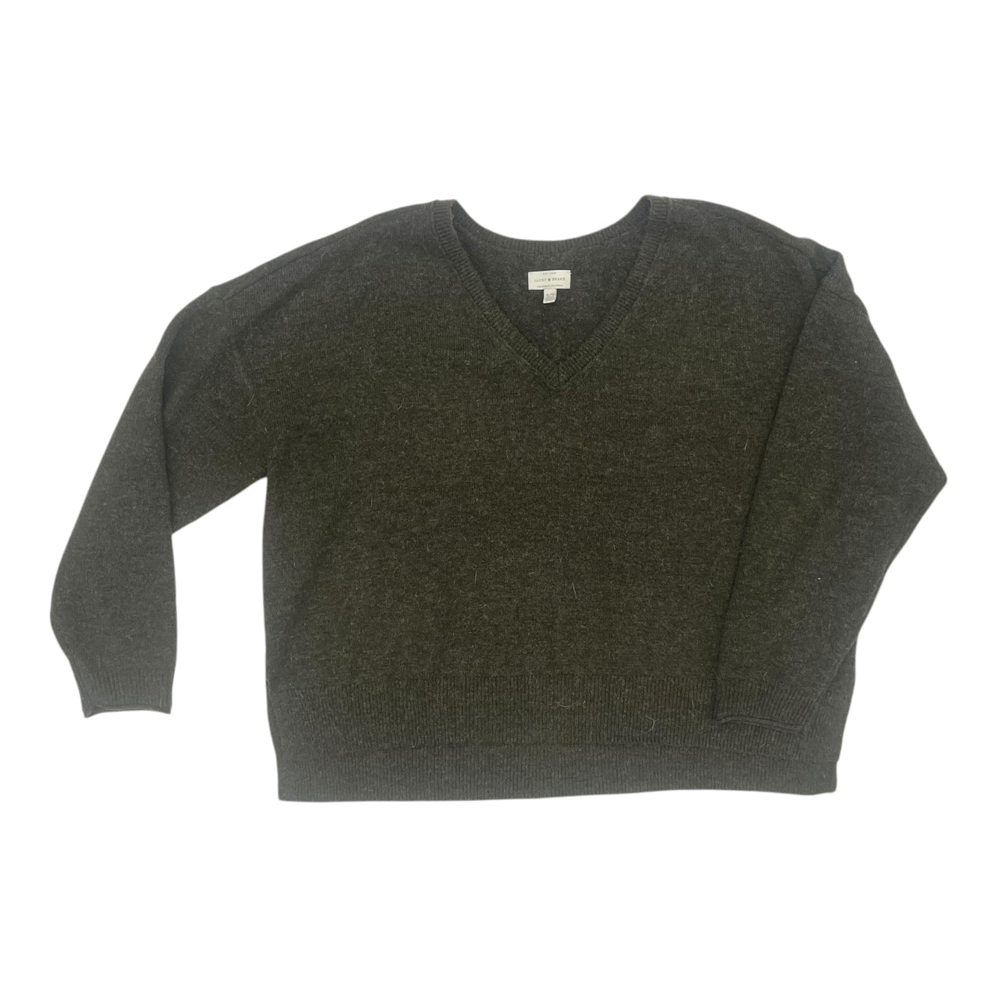 Sweater By Lucky Brand In Green, Size:Xl