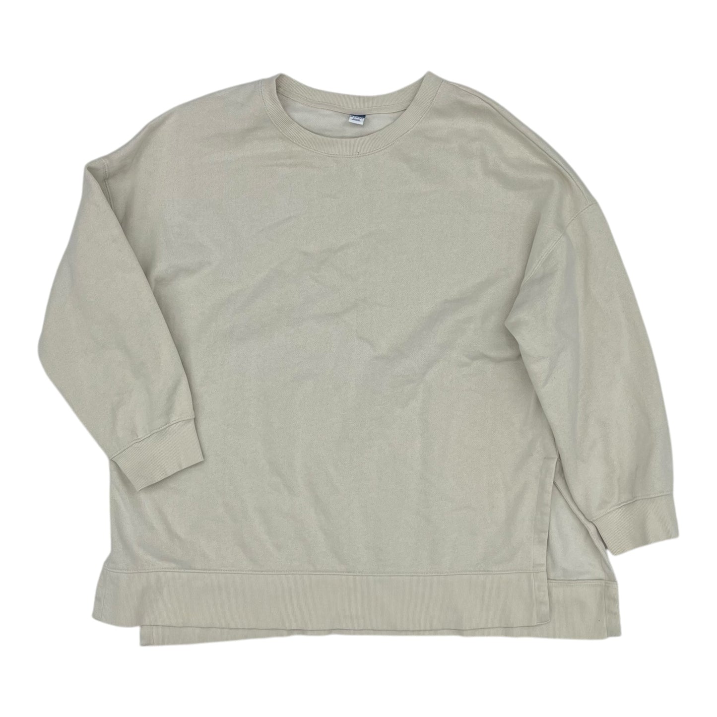 Sweatshirt Crewneck By Old Navy In Tan, Size:Xl