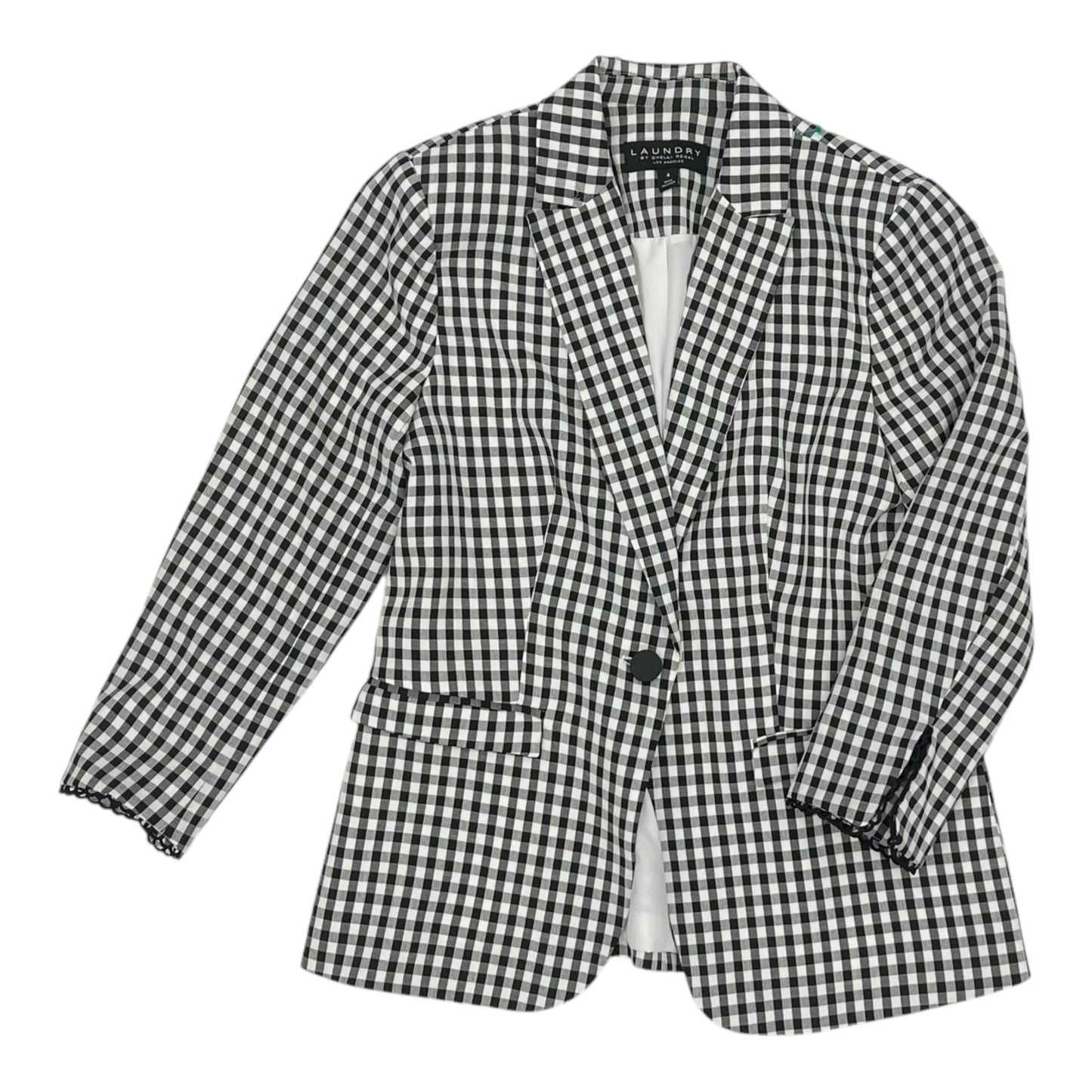 Blazer By Laundry In Black & White, Size:S