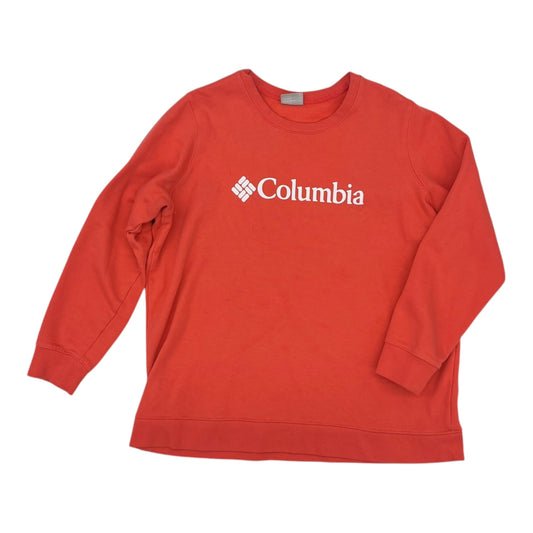 Athletic Sweatshirt Crewneck By Columbia In Orange, Size:1X