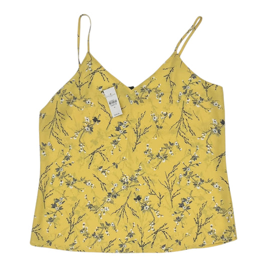 Blouse Sleeveless By Ann Taylor In Yellow, Size:M