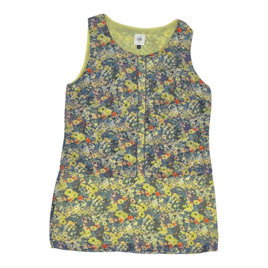 Blouse Sleeveless By Cabi In Floral Print, Size:Xs