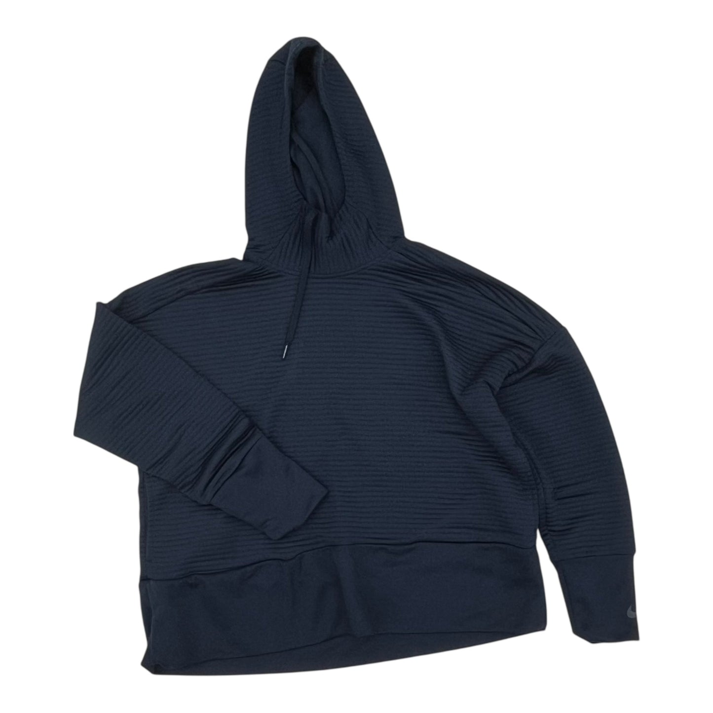 Athletic Sweatshirt Hoodie By Nike In Navy, Size:M