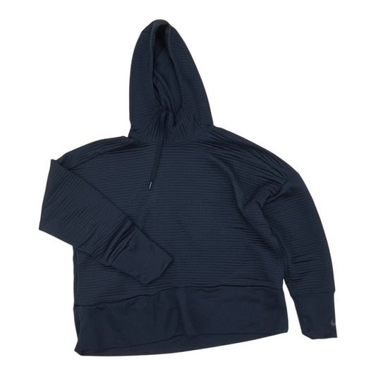 Athletic Sweatshirt Hoodie By Nike In Navy, Size:M