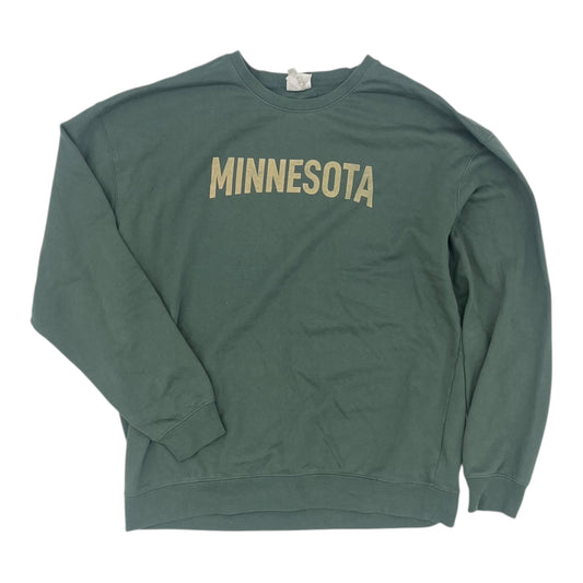 Sweatshirt Crewneck By Clothes Mentor In Green, Size:Xl