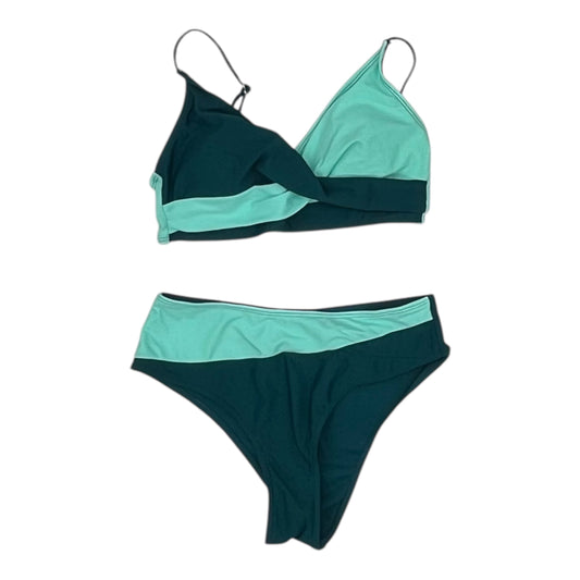 Swimsuit 2Pc By Clothes Mentor In Teal, Size:M