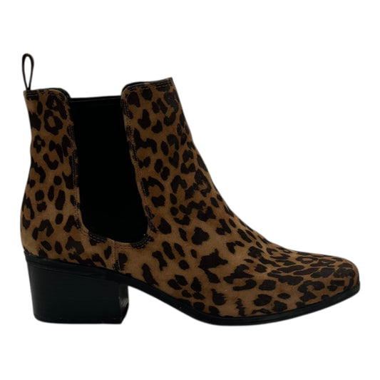 Boots Ankle Heels By A New Day In Animal Print, Size:7.5