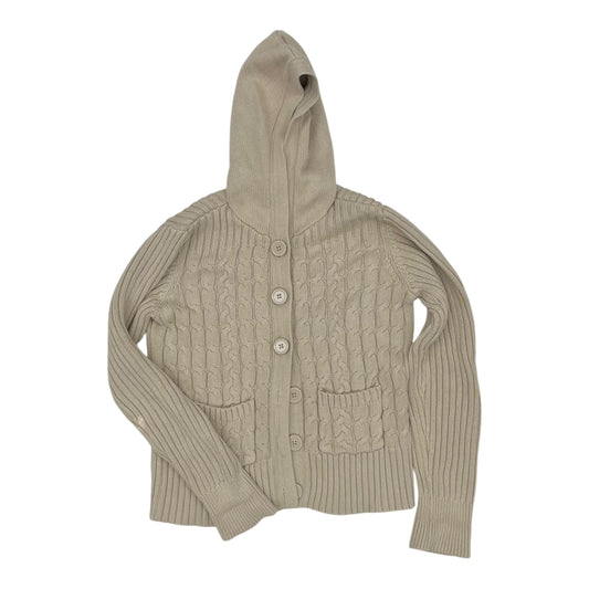 Sweater Cardigan By Relativity In Tan, Size:M