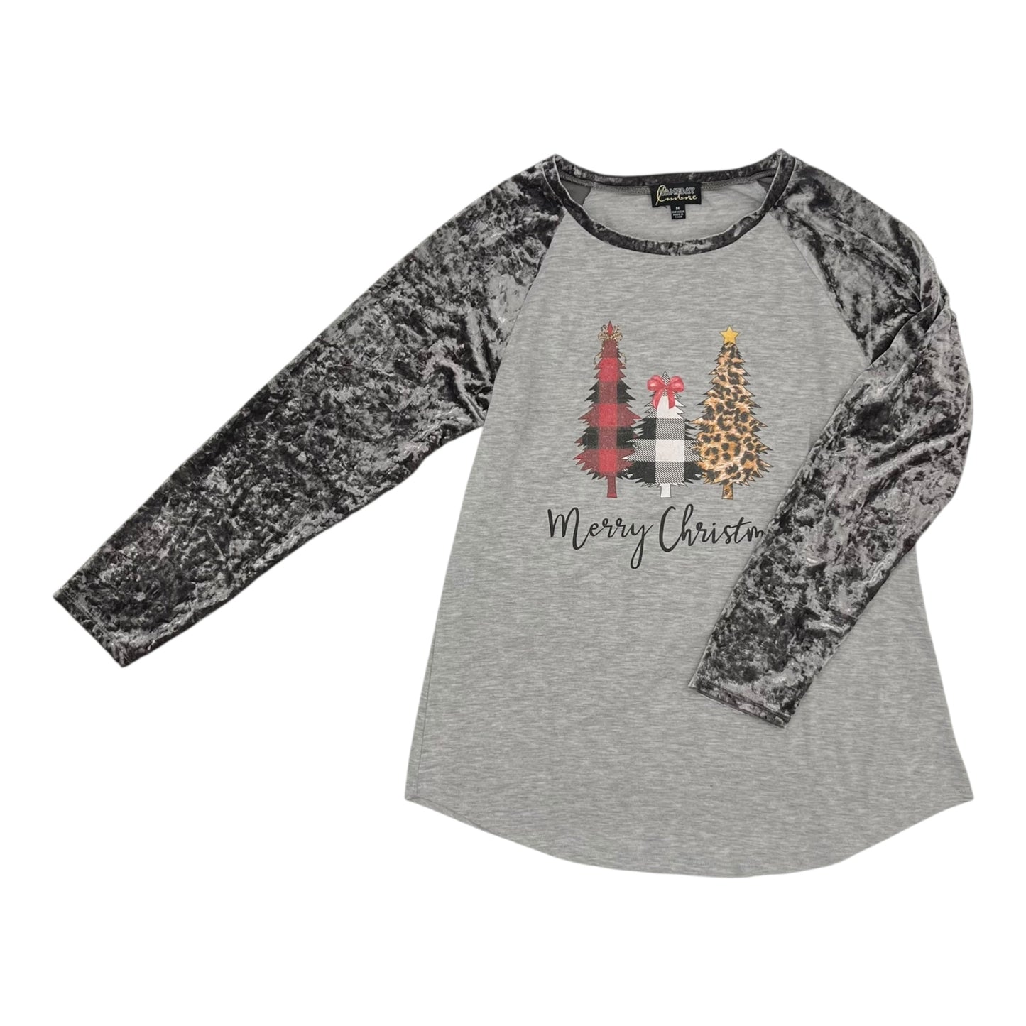 Top Ls By Clothes Mentor In Grey, Size:M