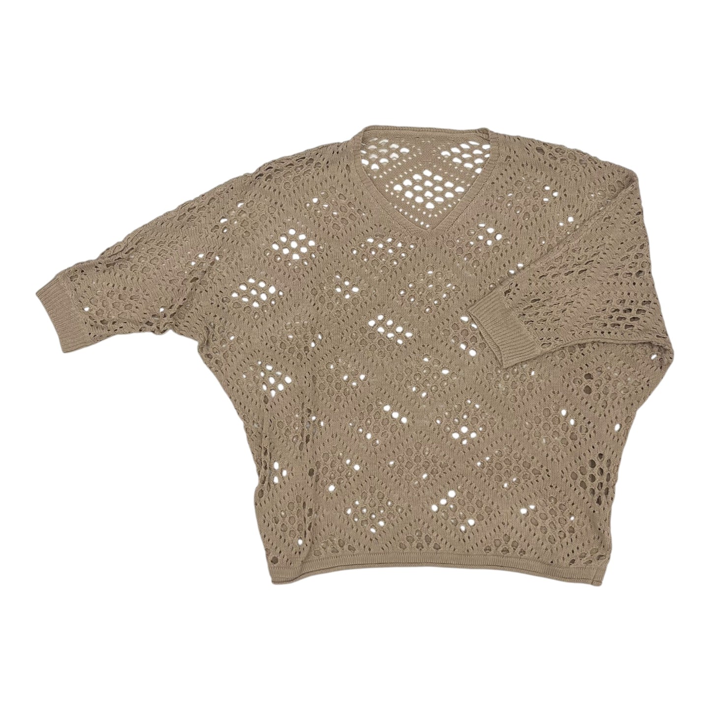 Sweater By Clothes Mentor In Tan, Size:Xxl