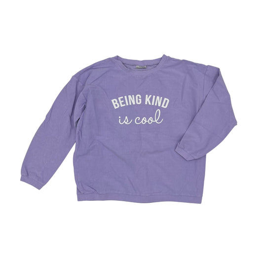 Sweatshirt Crewneck By Clothes Mentor In Purple, Size:Xl
