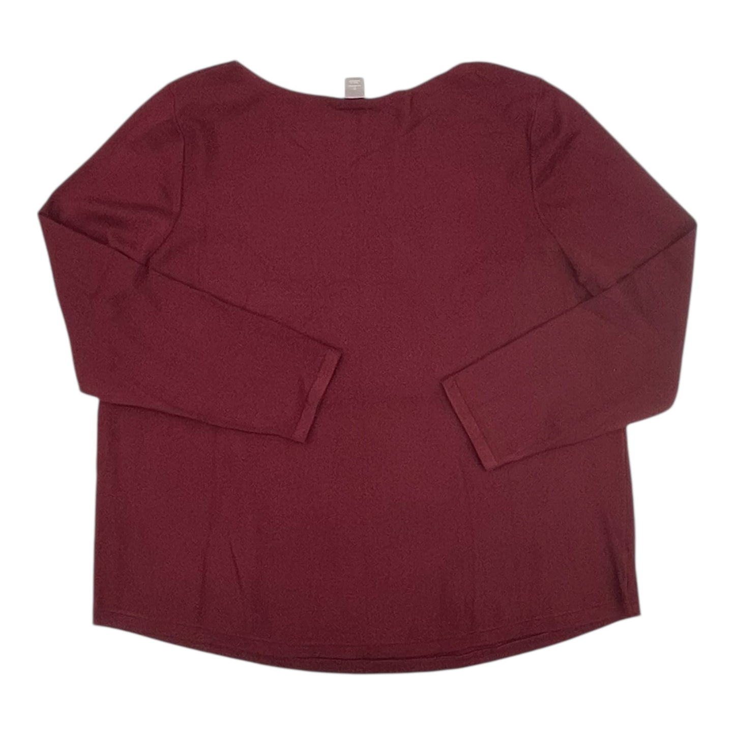 Sweater By Chicos In Maroon, Size:Xxl