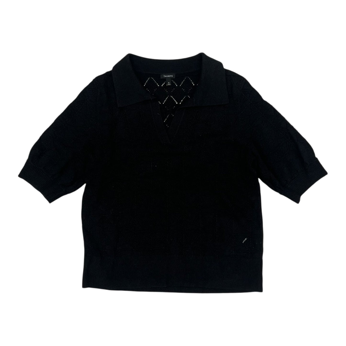 Sweater Ss By Talbots In Black, Size:M