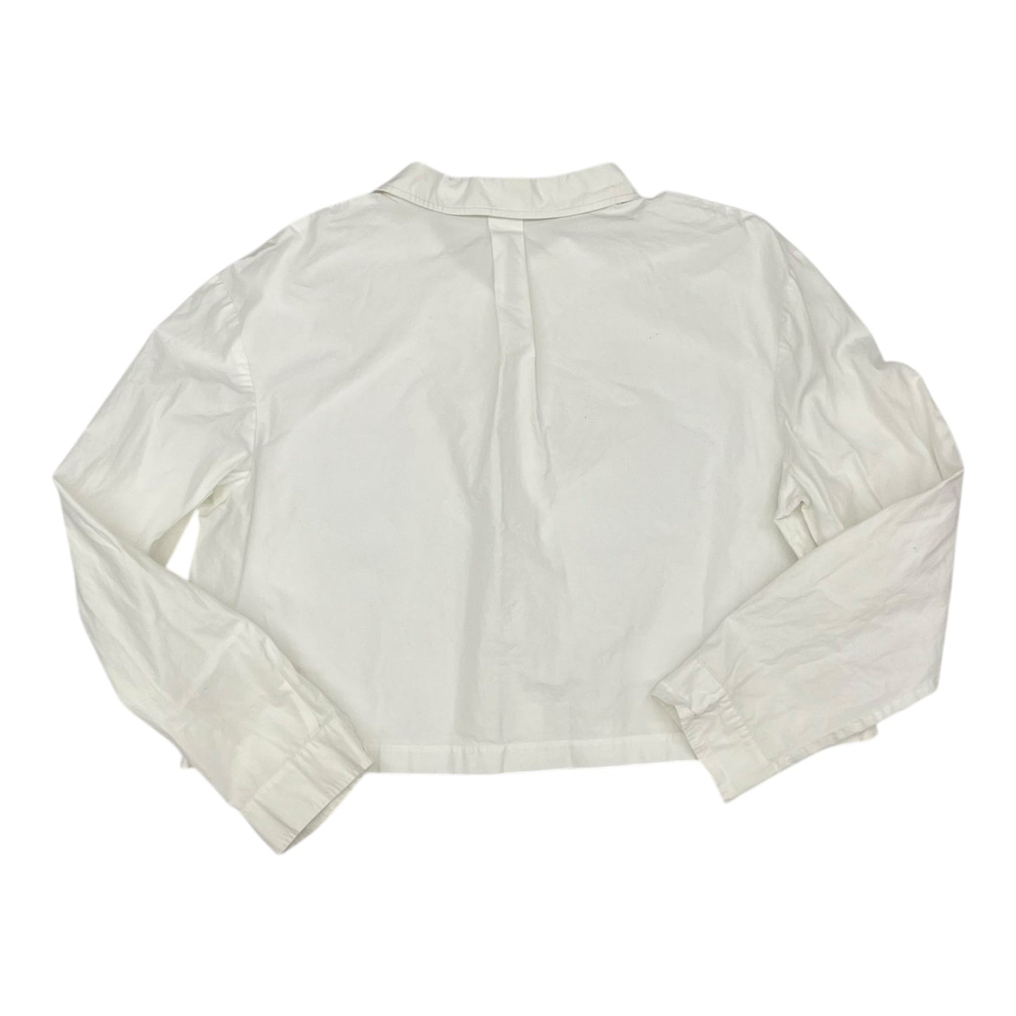 Blouse Ls By Clothes Mentor In White, Size:Xl