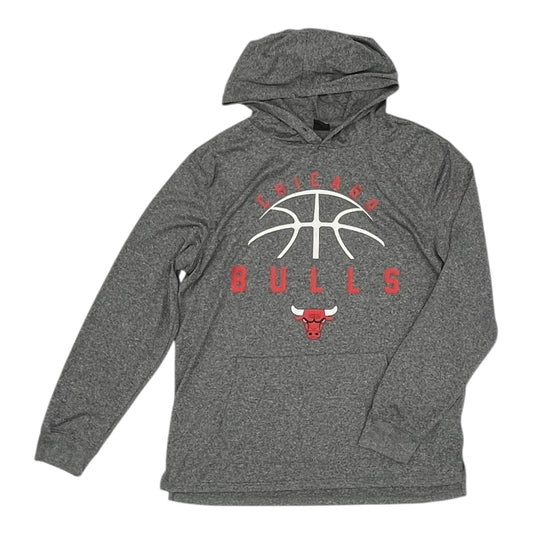 Athletic Top Ls Hoodie By Clothes Mentor In Grey, Size:M