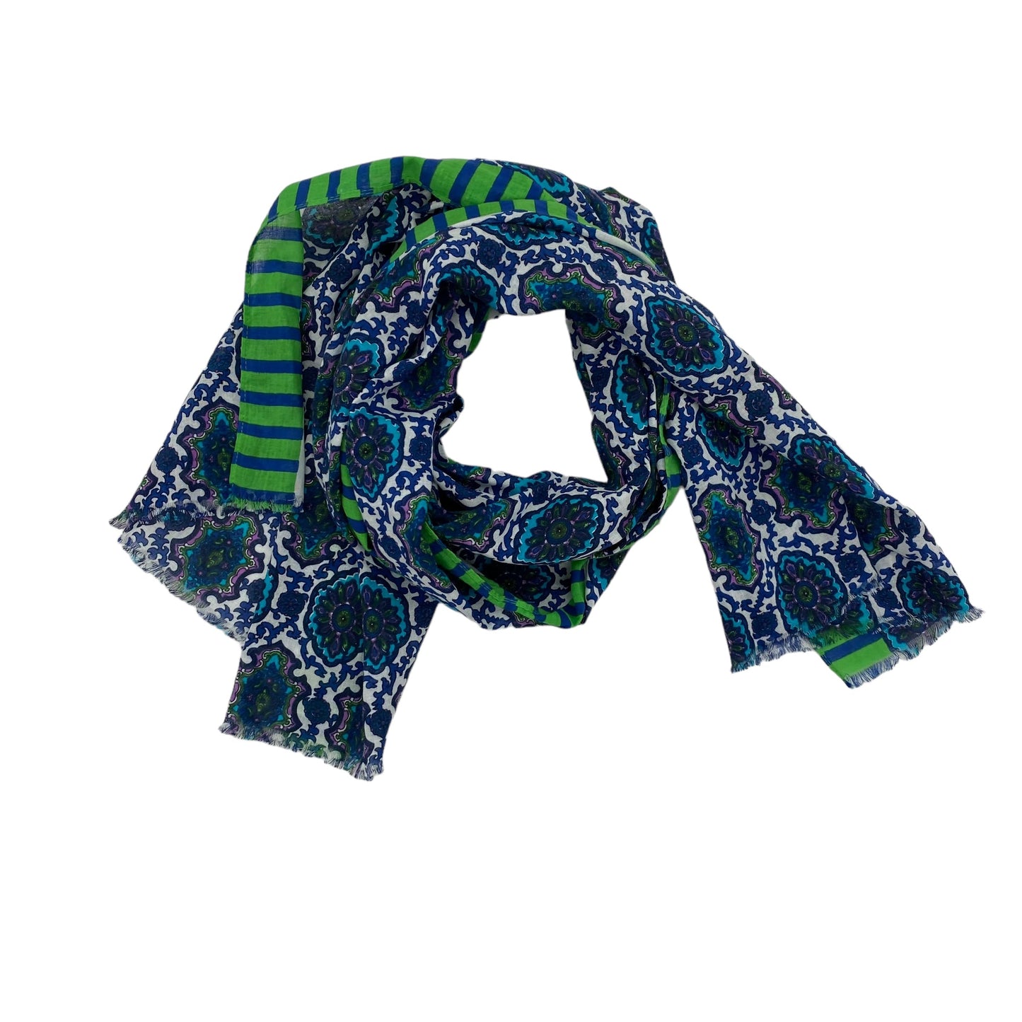 BLUE & GREEN SCARF LONG by CLOTHES MENTOR