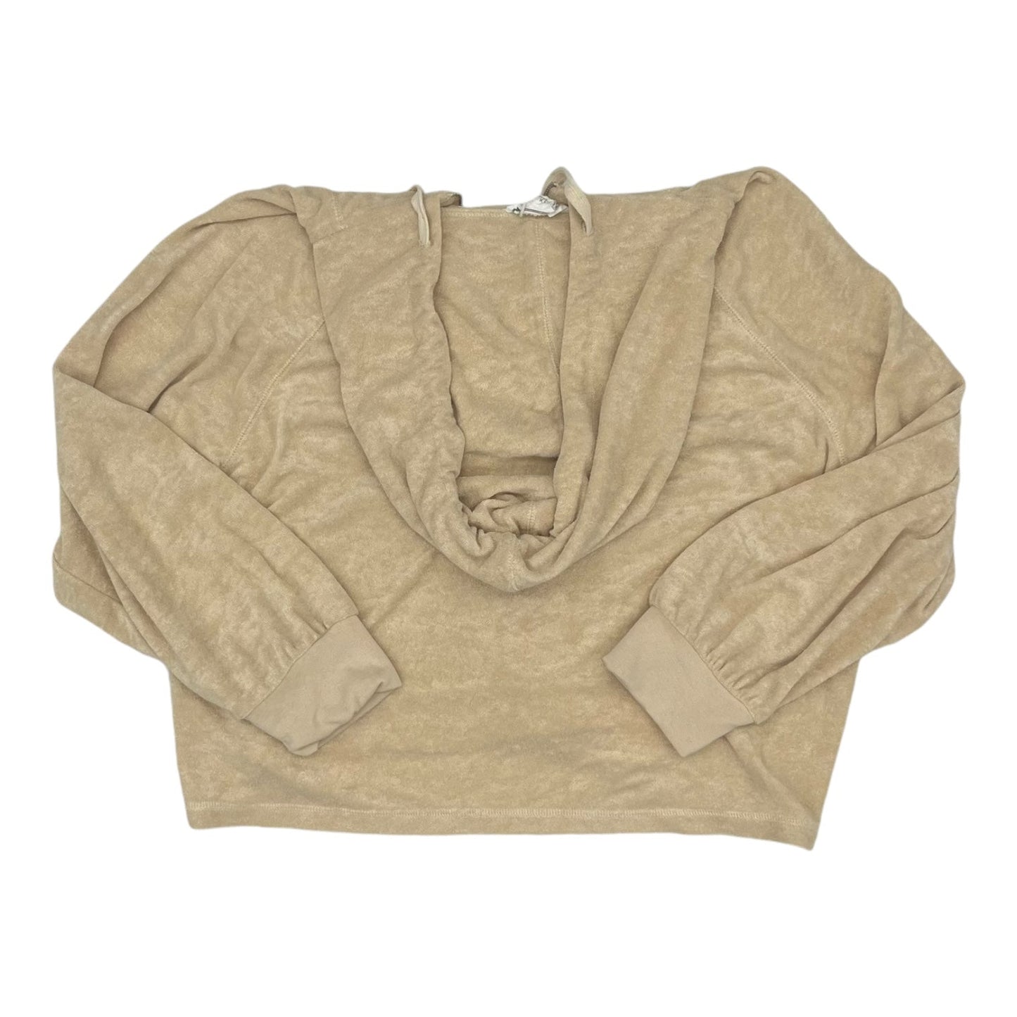 Sweatshirt Hoodie By Loveriche In Beige, Size:1X