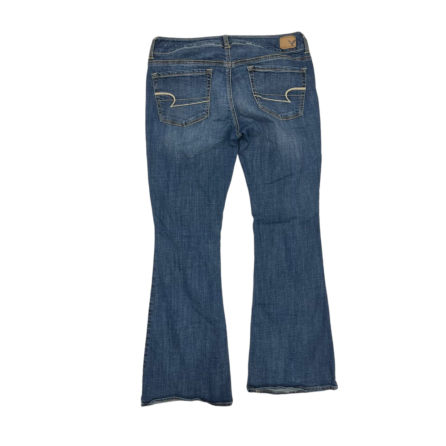 Jeans Flared By American Eagle In Blue Denim, Size:12