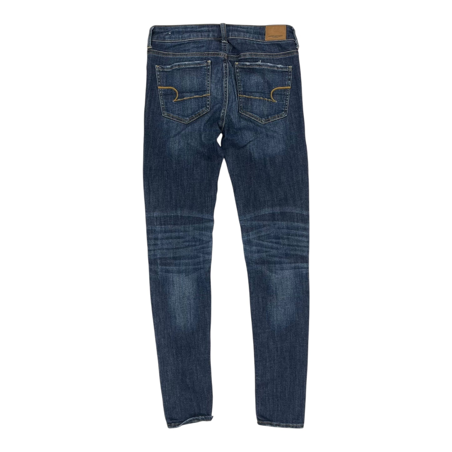 Jeans Jeggings By American Eagle In Blue Denim, Size:6