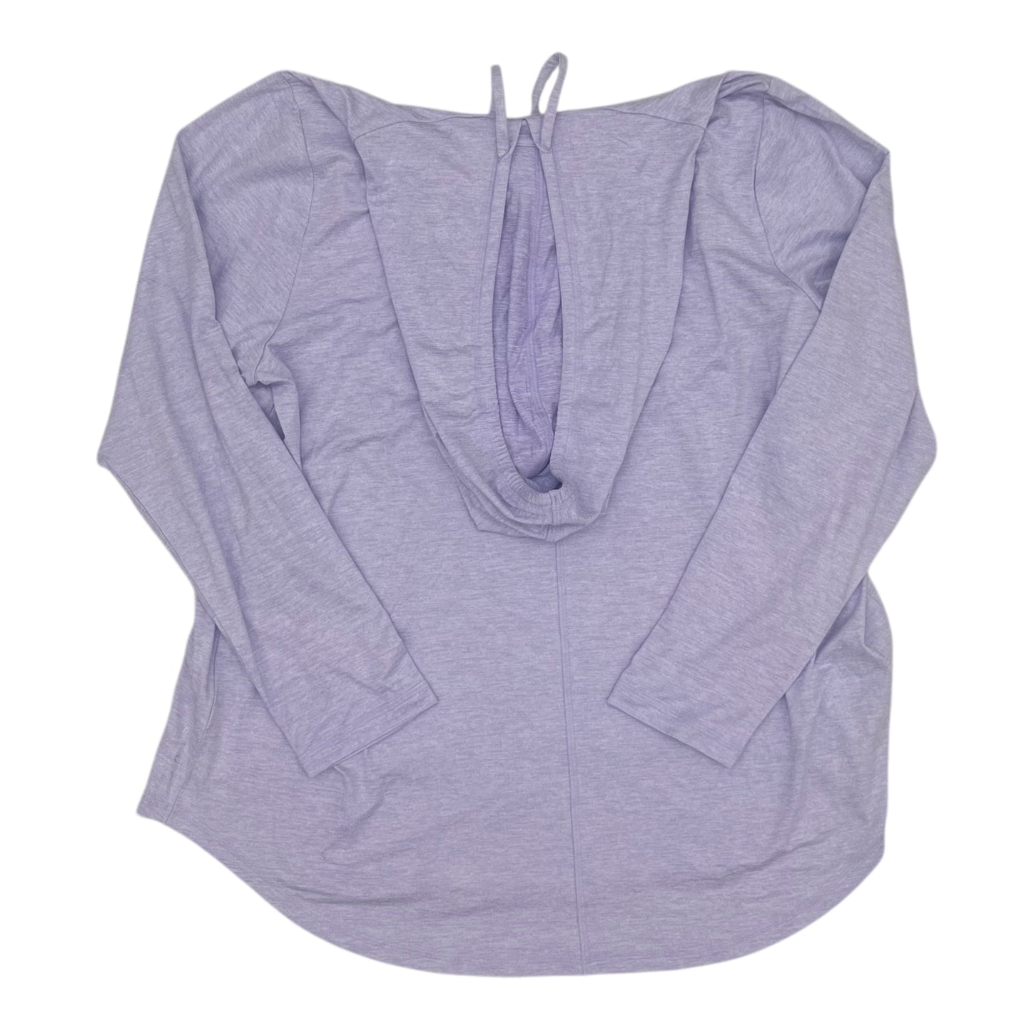 Athletic Top Ls Hoodie By Livi Active In Purple, Size:1X