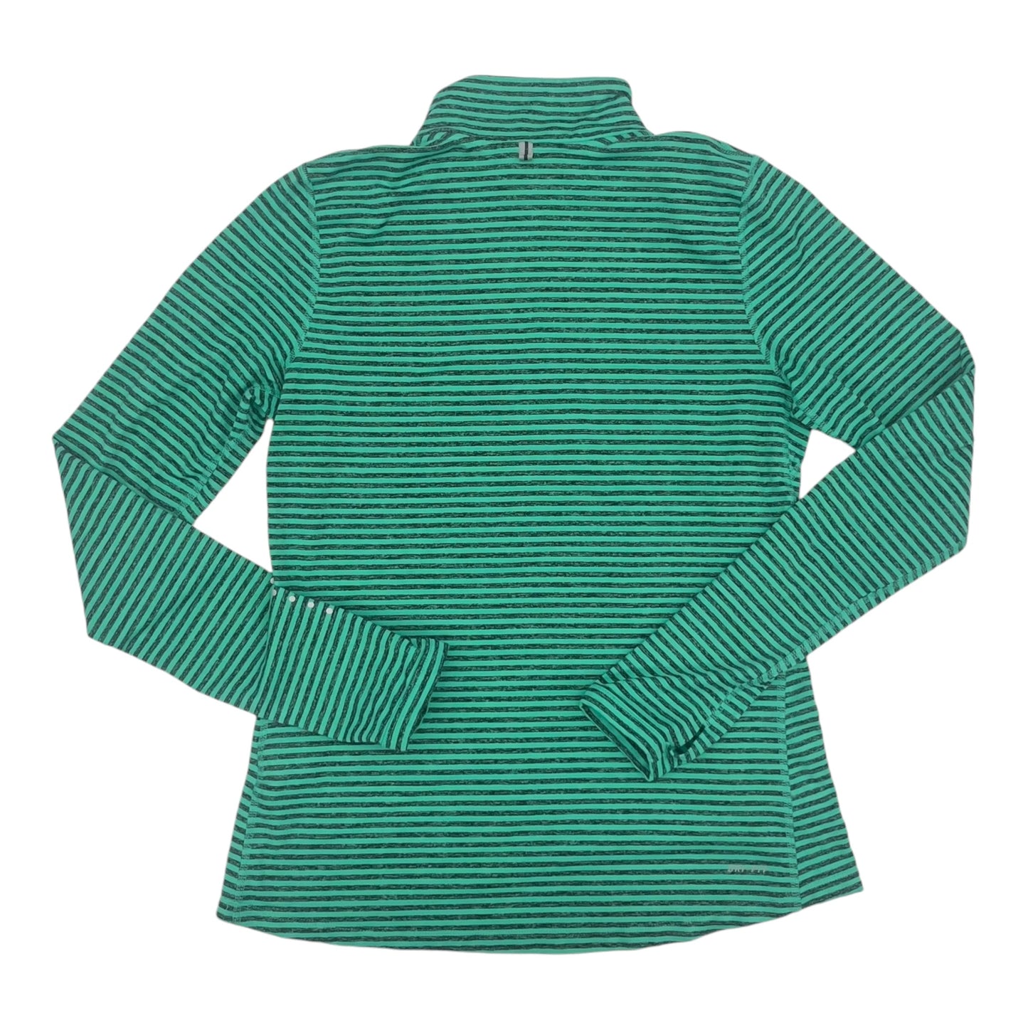 Athletic Top Ls Collar By Nike In Green, Size:M