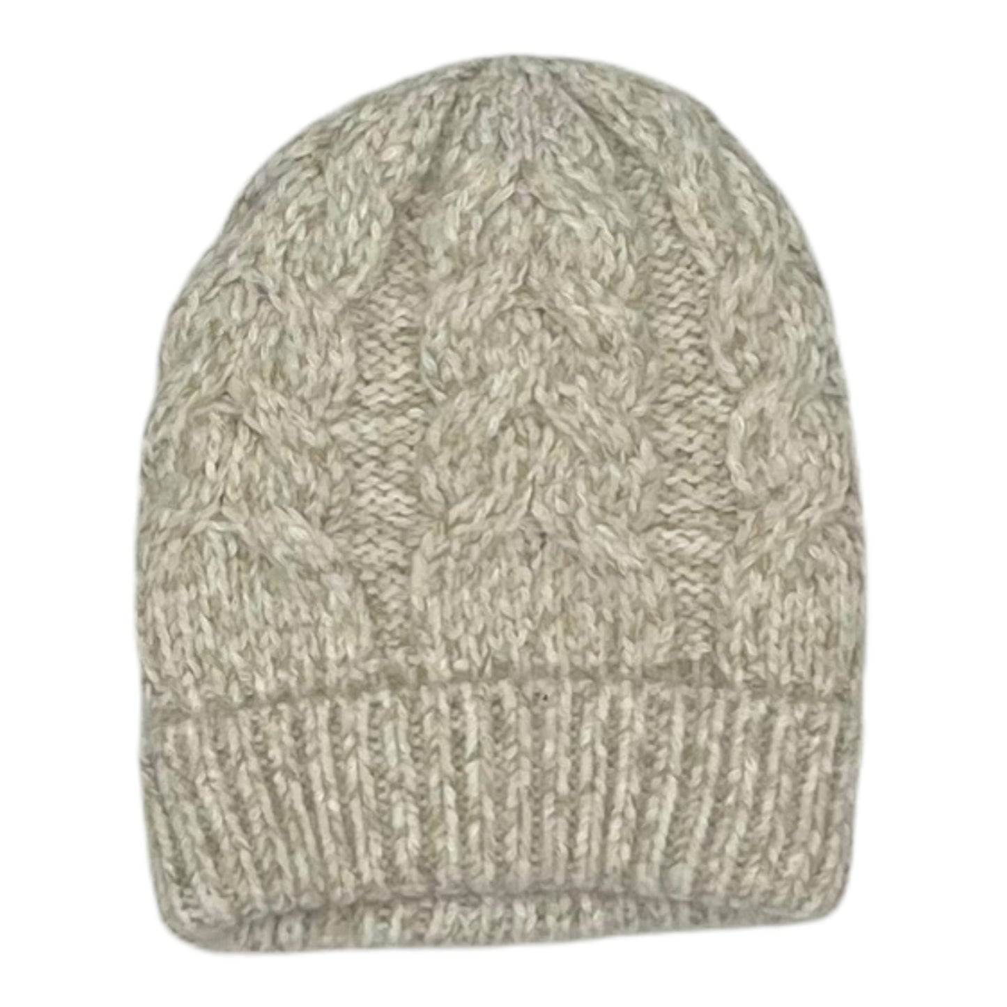 Hat Beanie By Clothes Mentor In Cream