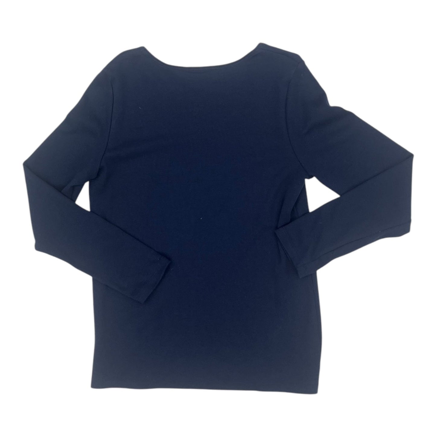 Top Ls Basic By Karen Scott In Navy, Size:M