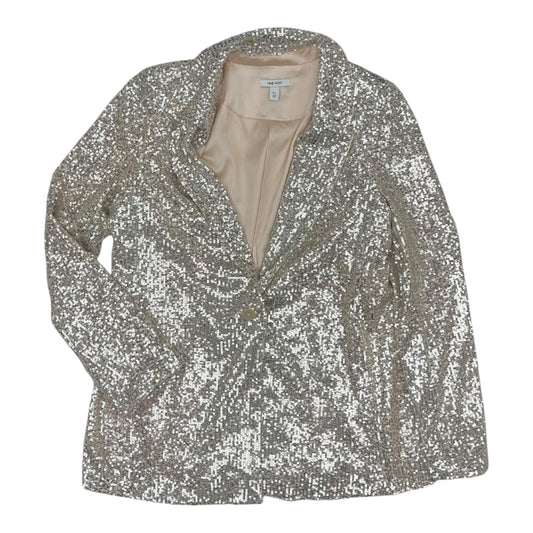 Blazer By Nine West Apparel In Silver, Size:Xl