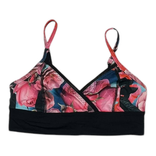 Athletic Bra By Lululemon In Floral Print, Size:S