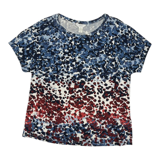 Top Ss By Cj Banks In Blue & Red & White, Size:1X