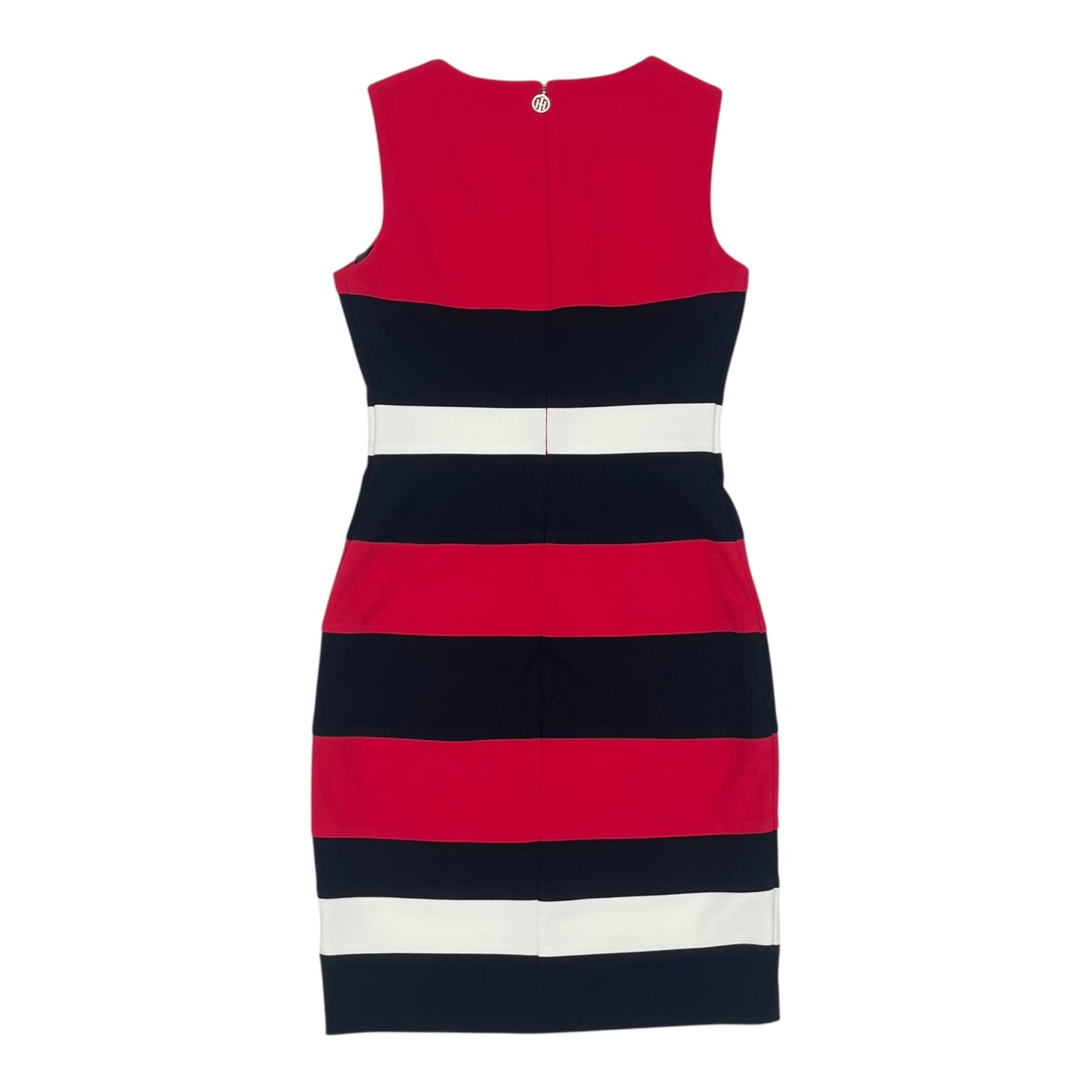 Dress Work By Tommy Hilfiger In Blue & Pink, Size:2