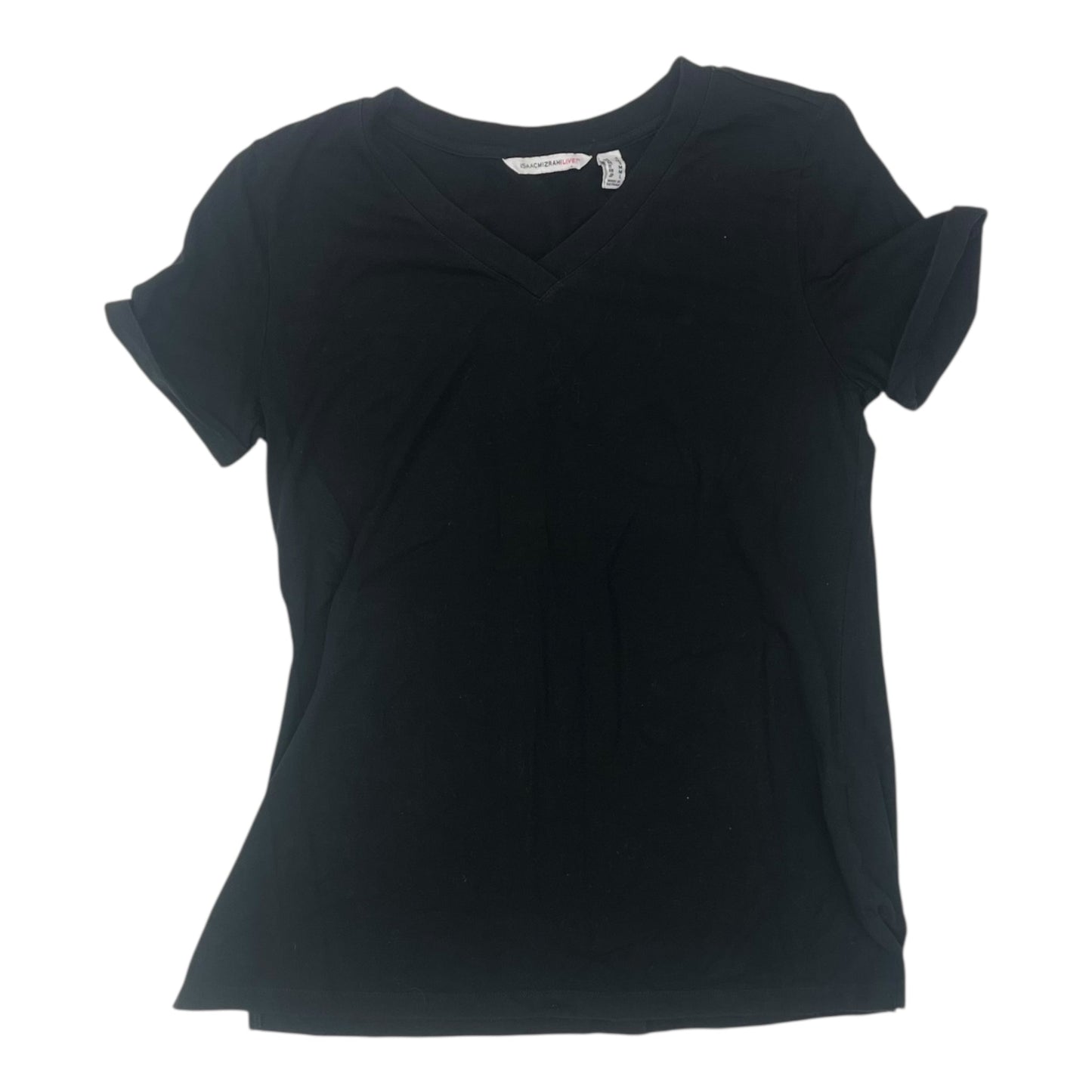 Top Ss Basic By Isaac Mizrahi Live Qvc In Black, Size:S