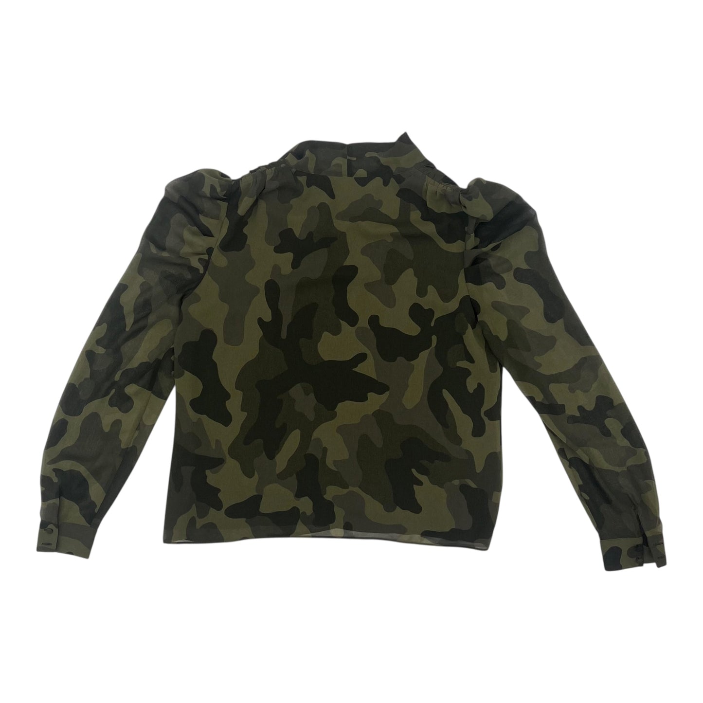 BLOUSE LS by WHITE HOUSE BLACK MARKET in CAMOUFLAGE PRINT, Size:M