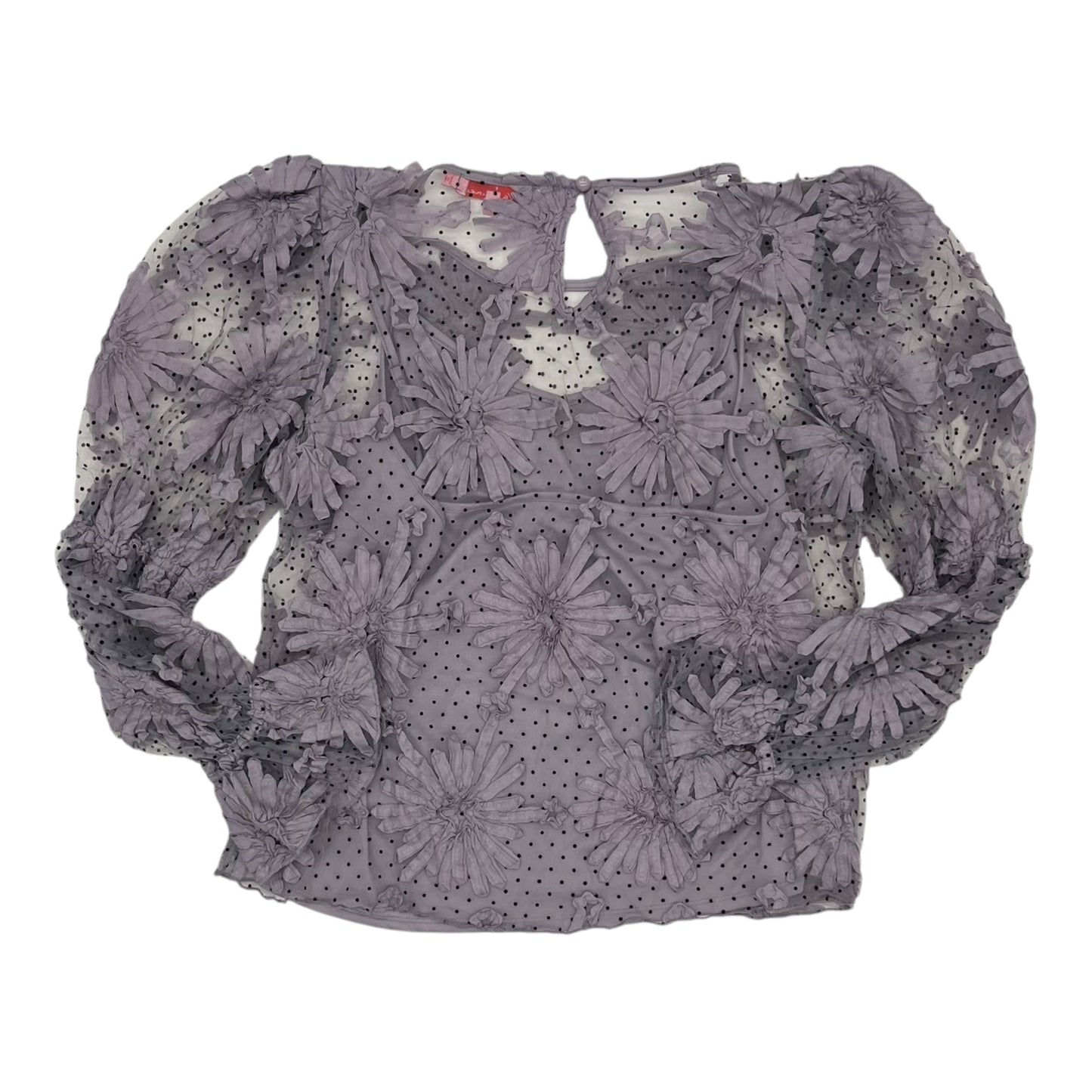 Blouse Ls By Eva Franco In Purple, Size:L