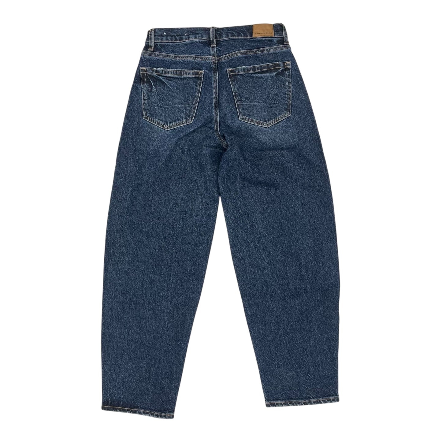 Jeans Straight By American Eagle In Blue Denim, Size:0P