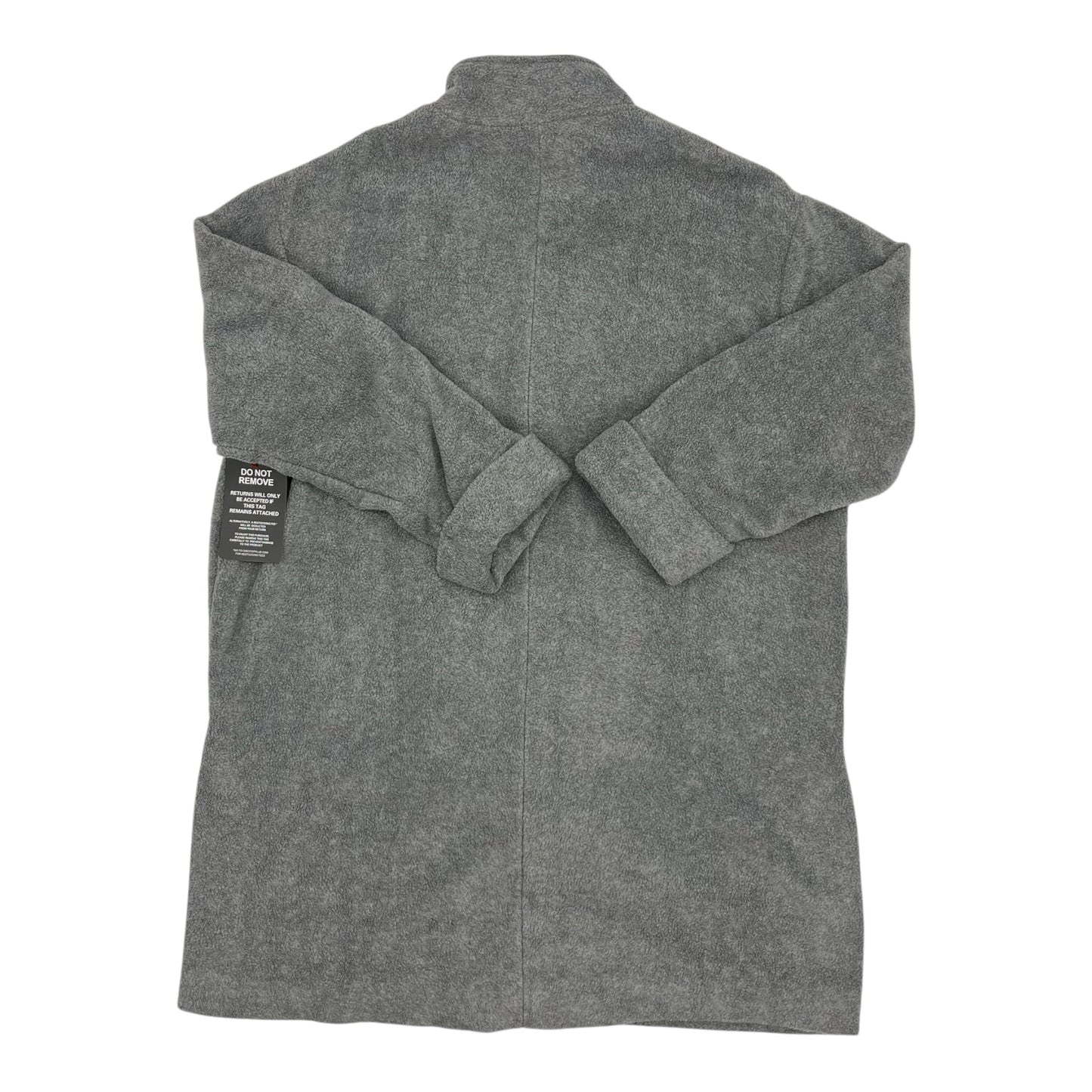Jacket Fleece By Roamans In Grey, Size:L