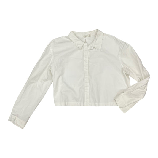 Blouse Ls By Clothes Mentor In White, Size:Xl