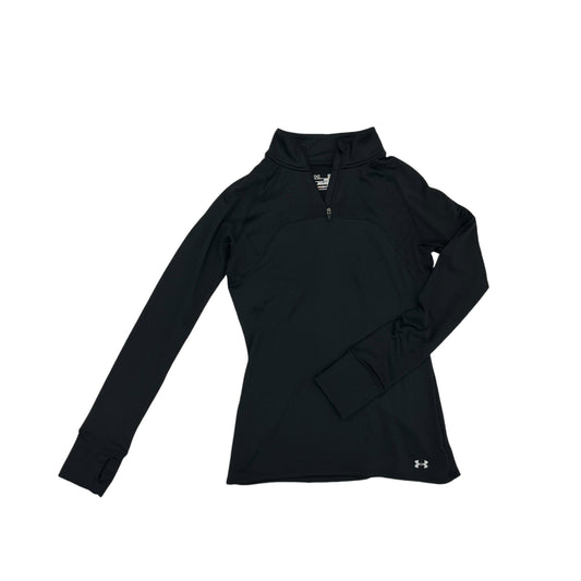 Athletic Top Ls Collar By Under Armour In Black, Size:M