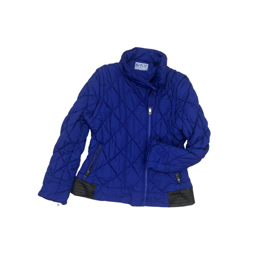 Jacket Puffer & Quilted By Marc New York In Blue, Size:L