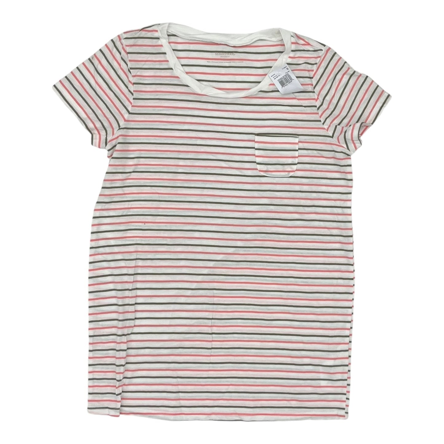 Mat Top Ss By Motherhood In Striped Pattern, Size:S