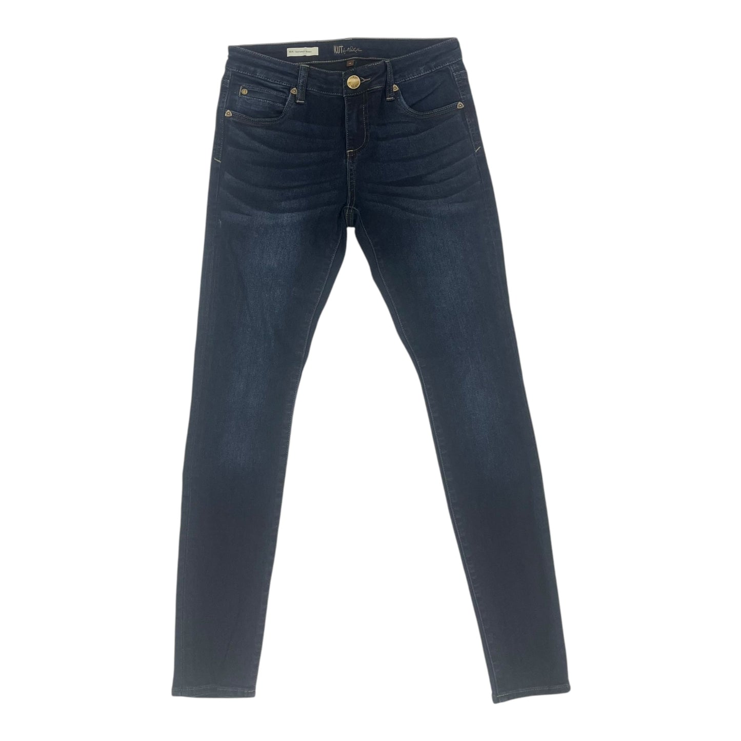 Jeans Skinny By Kut In Blue Denim, Size:4